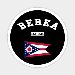 🏹 Berea Ohio Strong, Buckeye State Flag, Est 1836, City Pride Magnet